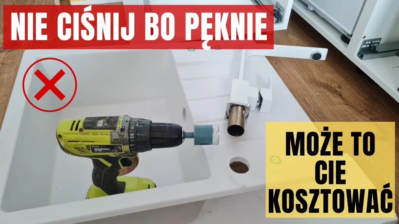 Jak wyciąć otwór w blacie pod zlew granitowy bez błędów i uszkodzeń
